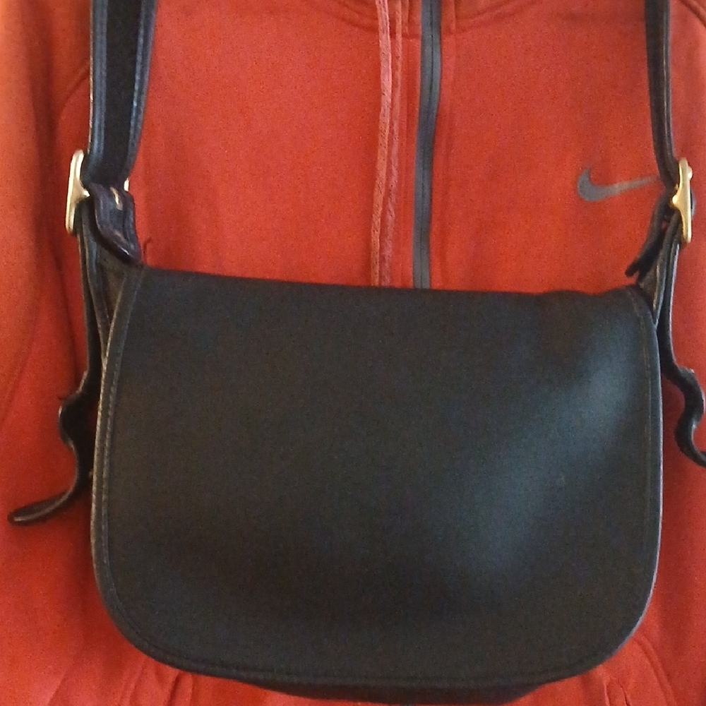Coach Black Leather Shoulder Bag